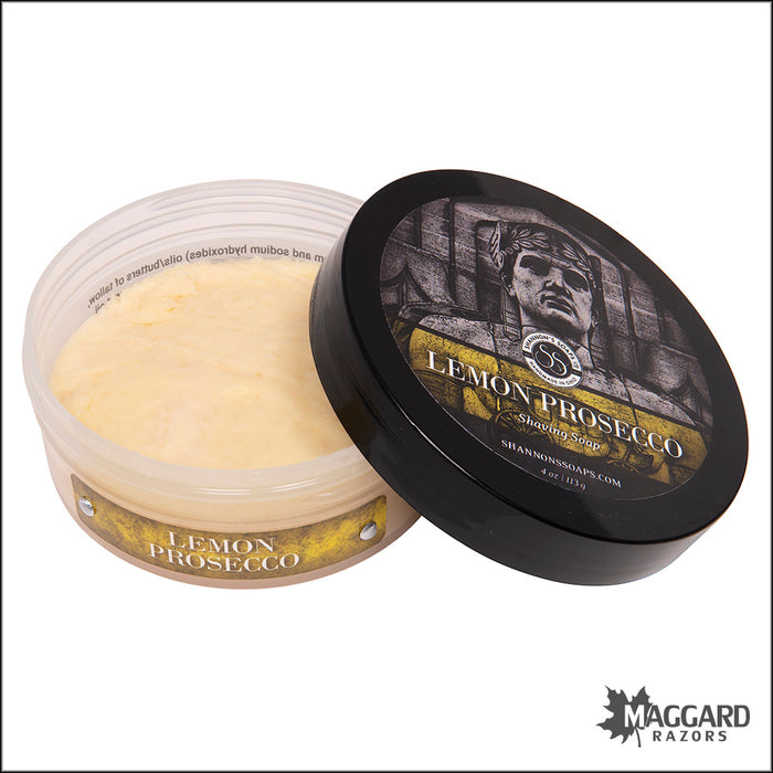 Shannon's Soaps Lemon Prosecco Tallow Shaving Soap, 4oz