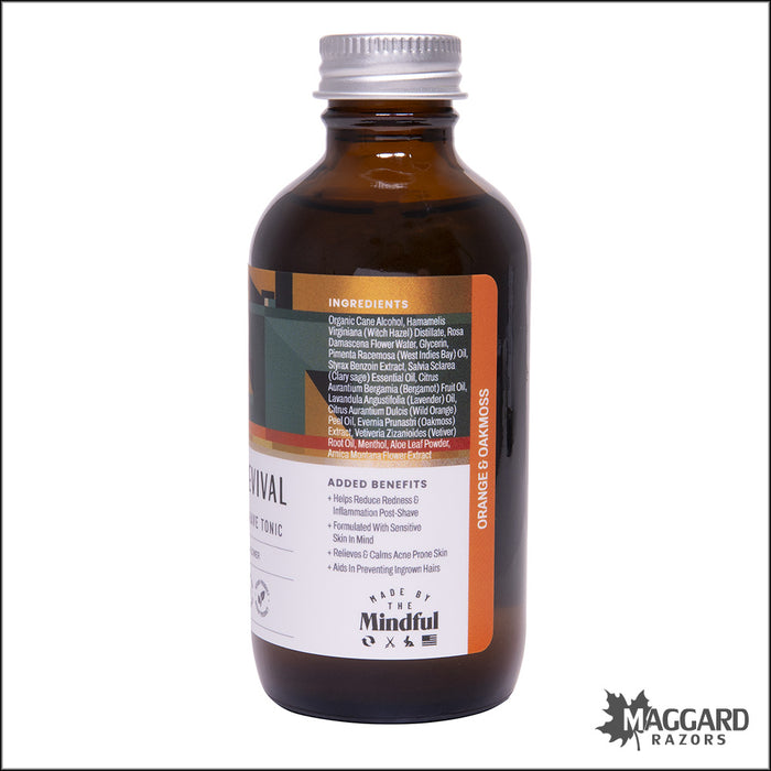 Shear Revival Orange and Oakmoss - Scott Street Aftershave Tonic, 3.4oz
