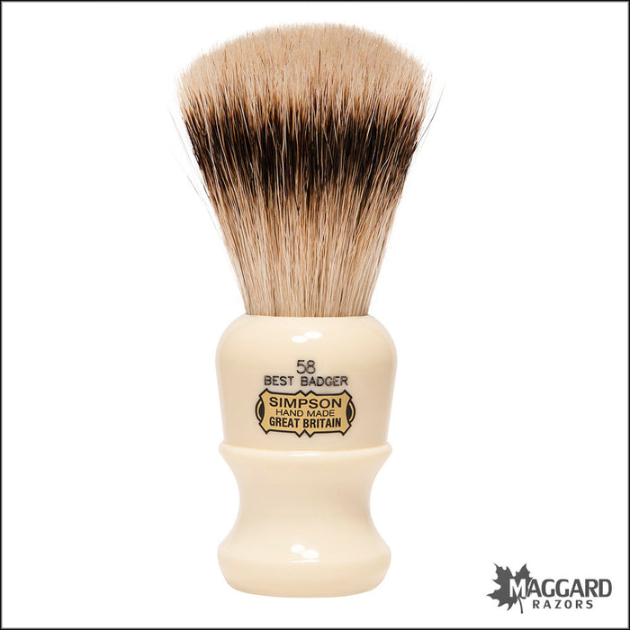 Simpson 58 Best Badger Shaving Brush, 23mm