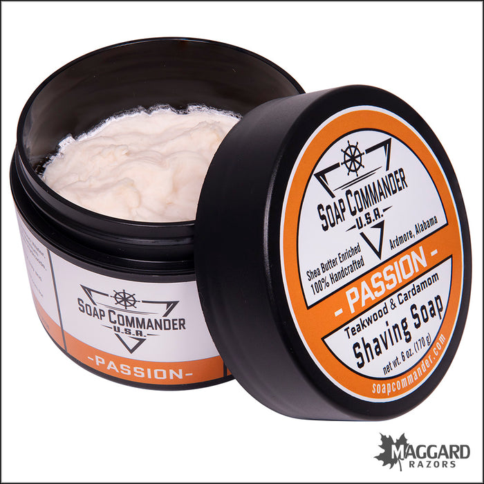 Soap Commander Passion Artisan Shaving Soap, 6oz