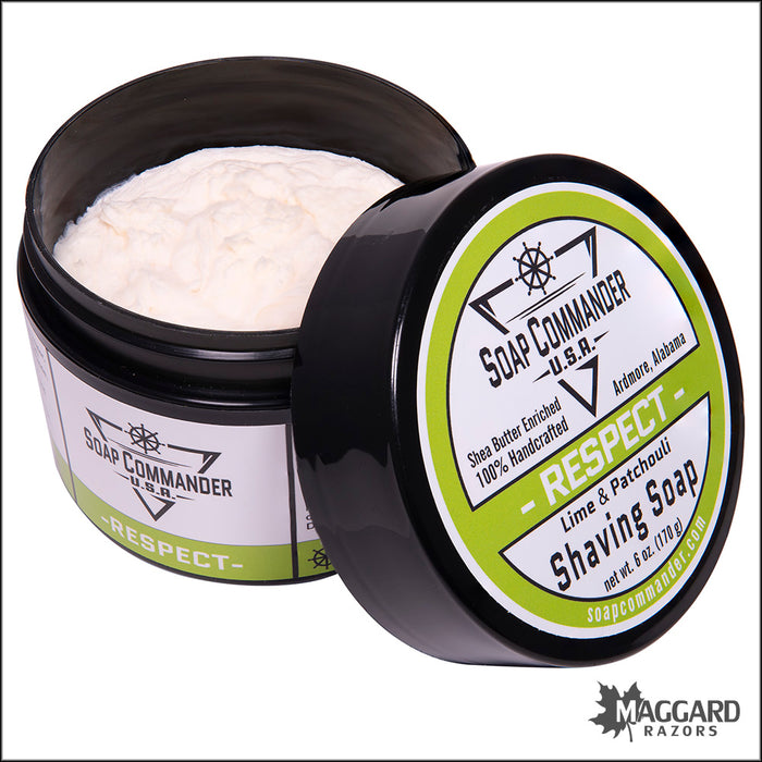 Soap Commander Respect Artisan Shaving Soap, 6oz