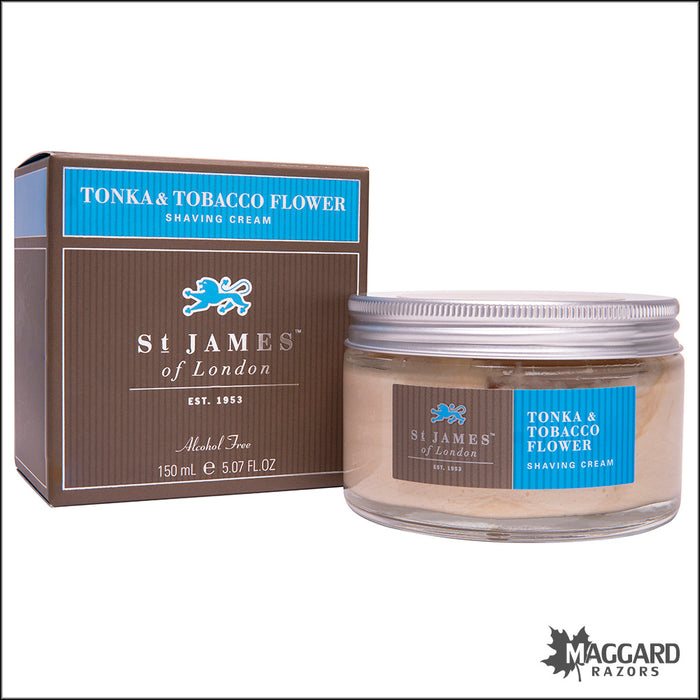St James of London Tonka and Tobacco Flower Shave Cream, 150ml