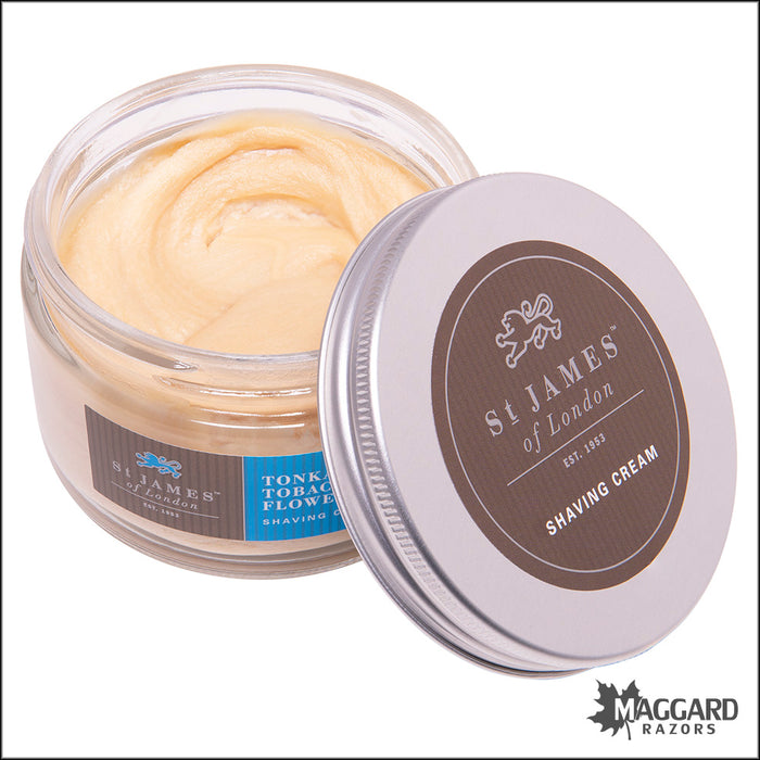 St James of London Tonka and Tobacco Flower Shave Cream, 150ml