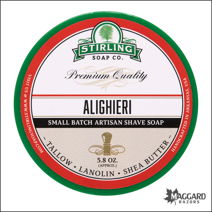 Stirling Soap Co. Alighieri Shaving Soap, 5.8oz - Seasonal Release