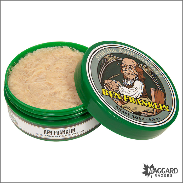Stirling Soap Co. Ben Franklin Shaving Soap, 5.8oz