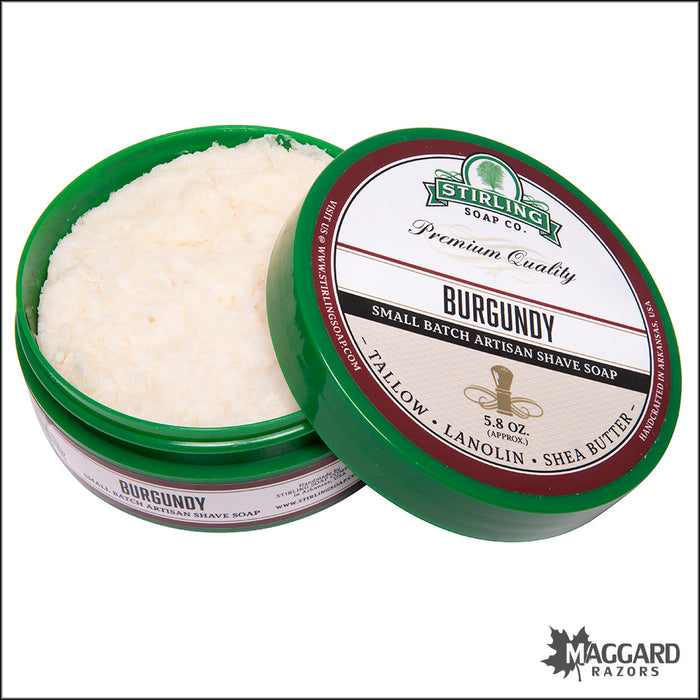Stirling Soap Co. Burgundy Shaving Soap, 5.8oz