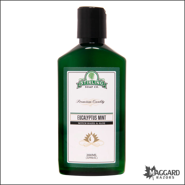 Stirling Soap Co. Eucalyptus Mint Witch Hazel and Aloe Aftershave, 200ml