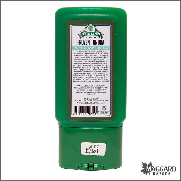Stirling Soap Co. Frozen Tundra Aftershave Balm, 4oz