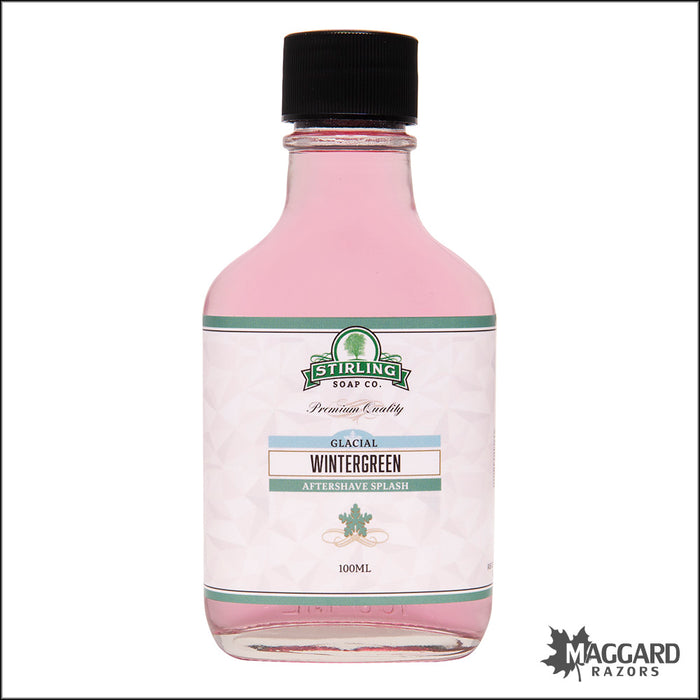 Stirling Soap Co. Glacial Wintergreen Aftershave Splash, 100ml - Seasonal Release