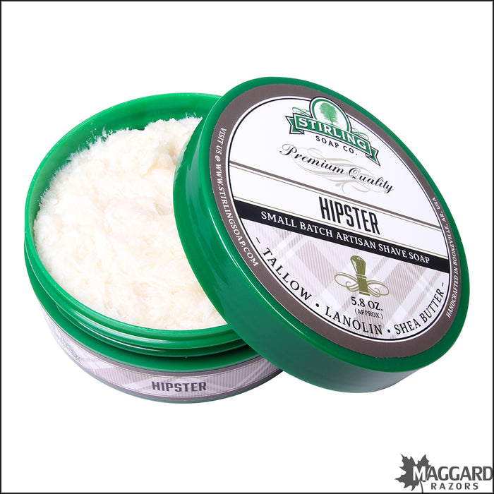 Stirling Soap Co. Hipster Shaving Soap, 5.8oz - Seasonal Release