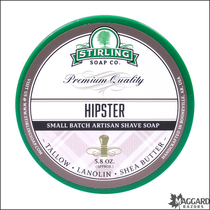 Stirling Soap Co. Hipster Shaving Soap, 5.8oz - Seasonal Release
