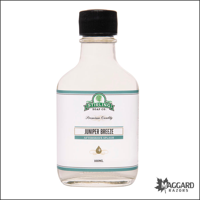 Stirling Soap Co. Juniper Breeze Aftershave Splash, 100ml - Seasonal Release