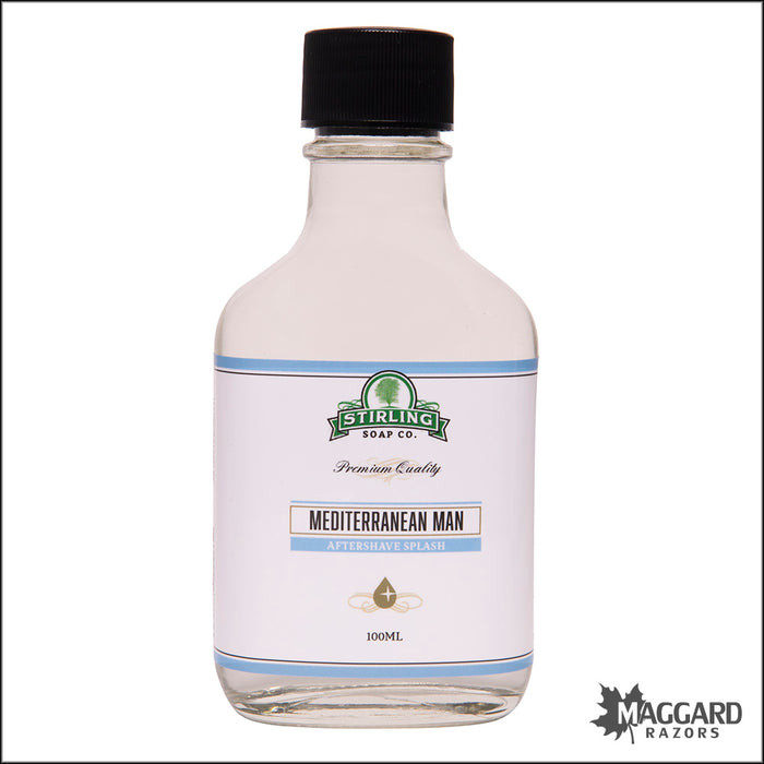 Stirling Soap Co. Mediterranean Man Aftershave Splash, 100ml