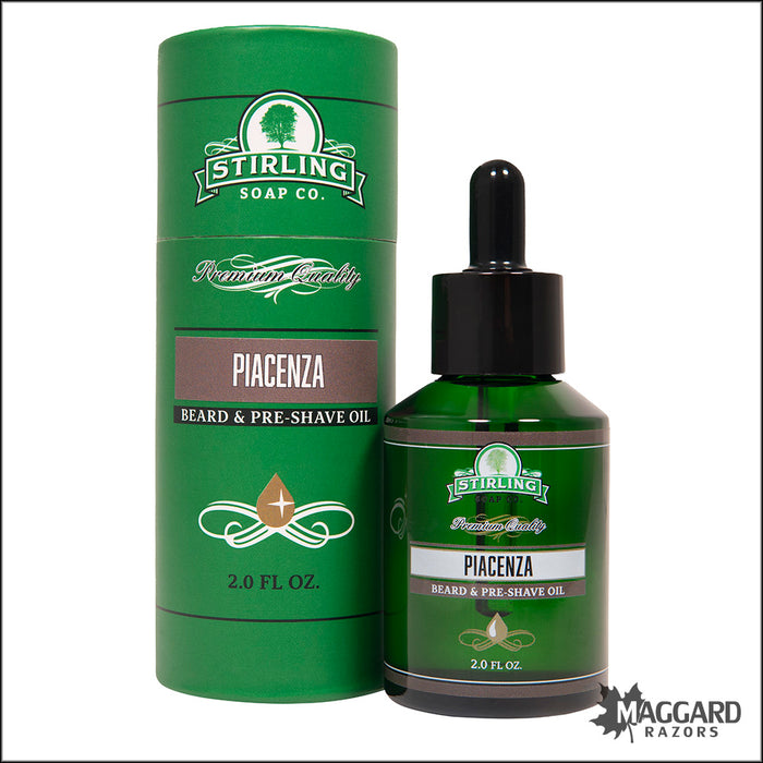 Stirling Soap Co. Piacenza Beard and Pre-Shave Oil, 2oz