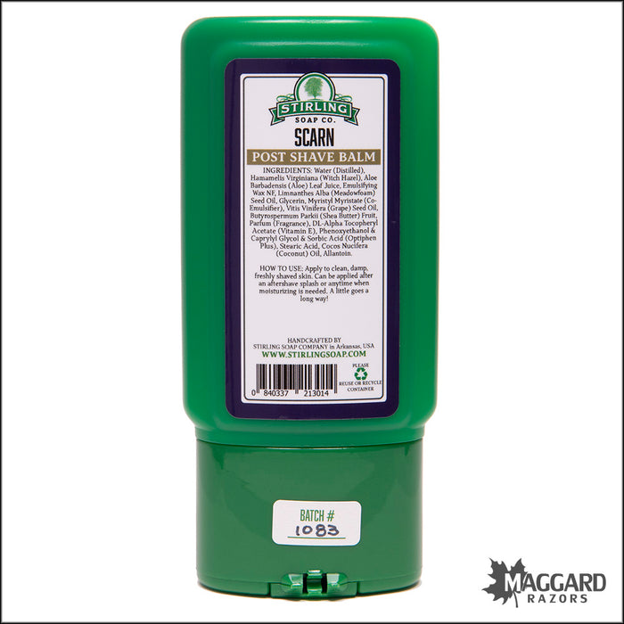 Stirling Soap Co. Scarn Aftershave Balm, 4oz - Seasonal Release