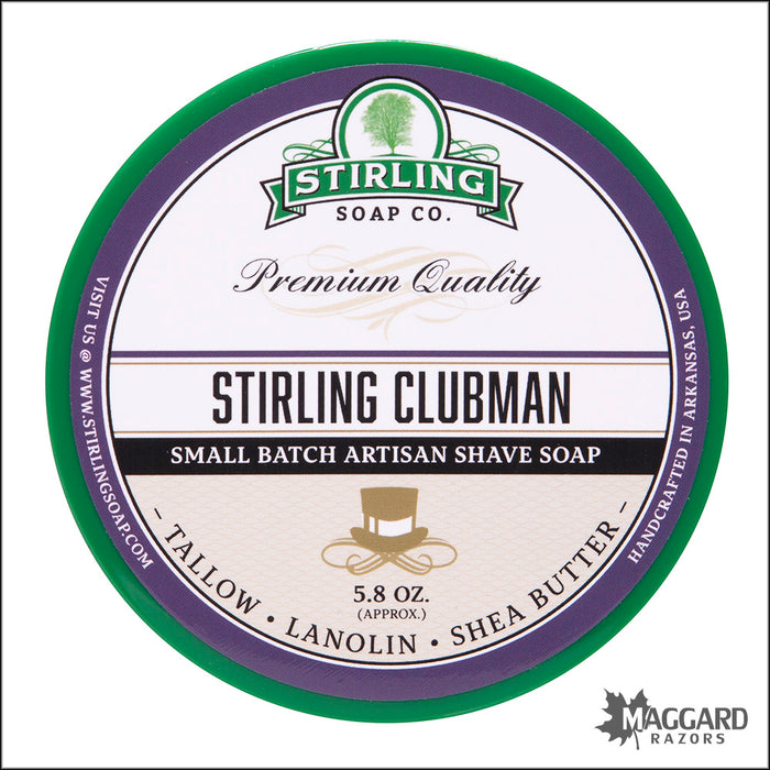 Stirling Soap Co. Stirling Clubman Shaving Soap, 5.8oz - Seasonal Release