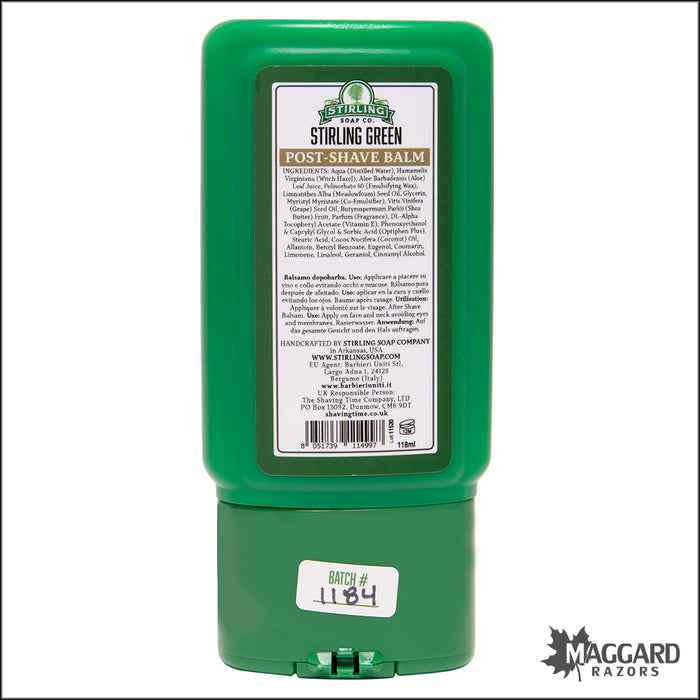 Stirling Soap Co. Stirling Green Aftershave Balm, 4oz