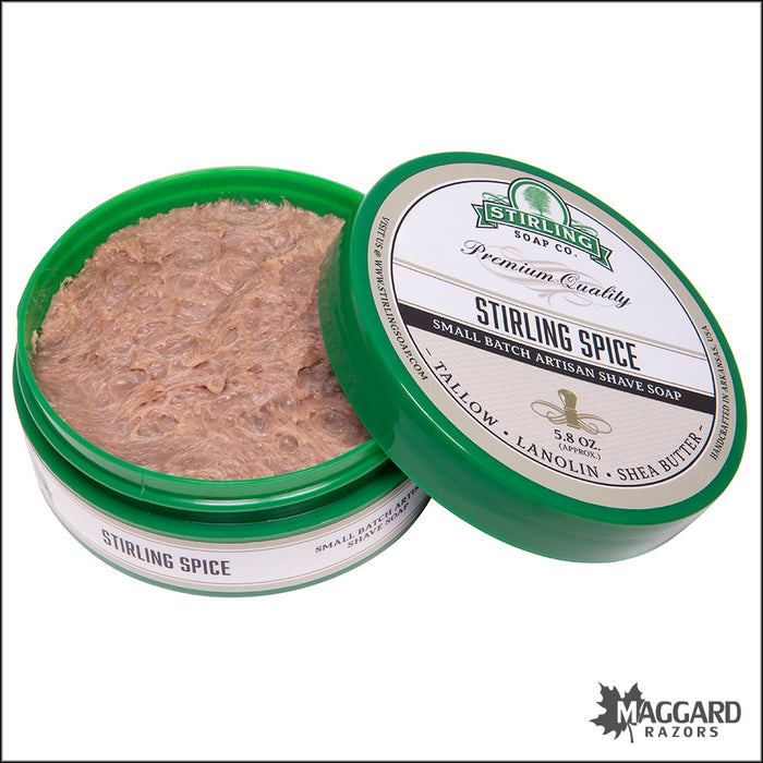 Stirling Soap Co. Stirling Spice Shaving Soap, 5.8oz - Seasonal Release