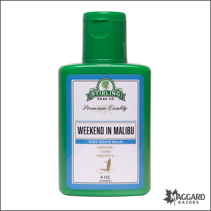 Stirling Soap Co. Weekend In Malibu Aftershave Balm, 4oz - Seasonal Release