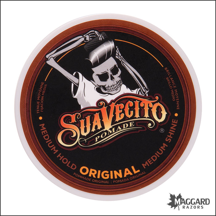Suavecito Original Pomade, Medium Hold, Medium Shine Pomade - 4oz