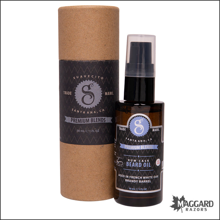 Suavecito Premium Blends Beard Oil, 1oz - Rum Cask