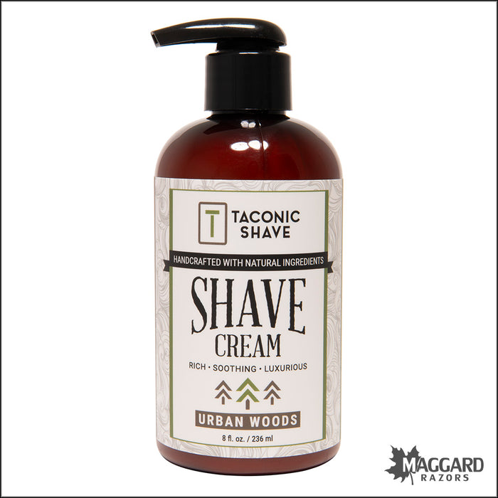 Taconic Shave Urban Woods Organic Shave Cream, 8oz
