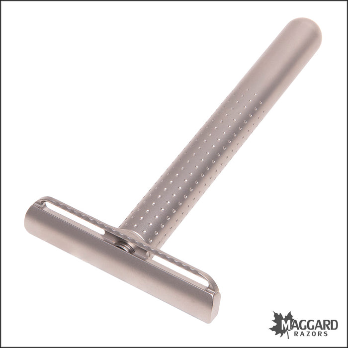Tatara Razors Amakuni Stainless Steel Single Edge Safety Razor, Silver Matte Finish
