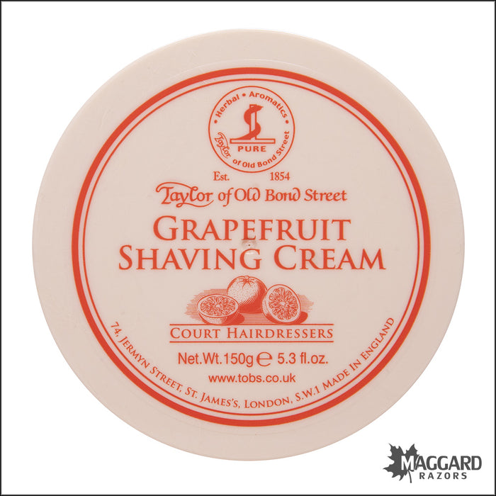 Taylor of Old Bond Street Grapefruit Shave Cream, 5.3oz