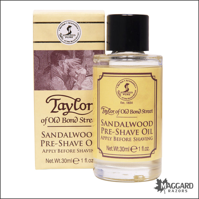 Taylor of Old Bond Street Sandalwood Pre Shave Oil, 30ml