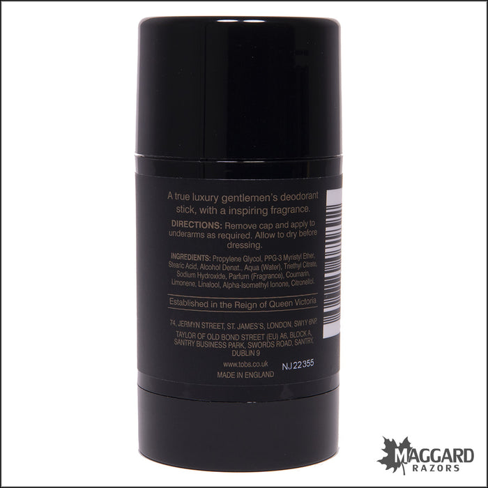 Taylor of Old Bond Street Tobacco Leaf Deodorant Stick, 75ml
