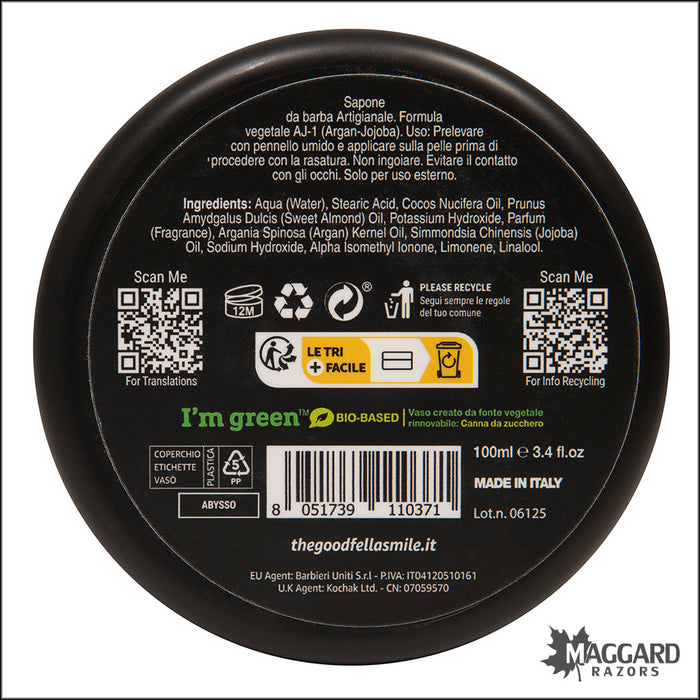 The Goodfellas' Smile Abysso Shaving Soap, 3.4oz