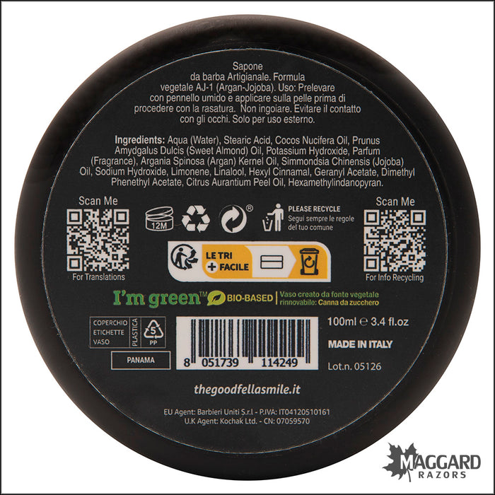 The Goodfellas' Smile Panama Shaving Soap, 3.4oz