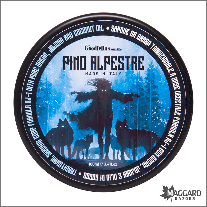 The Goodfellas' Smile Pino Alpestre Shaving Soap, 3.4oz