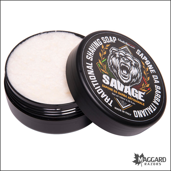 The Goodfellas' Smile Savage Shaving Soap, 3.4oz