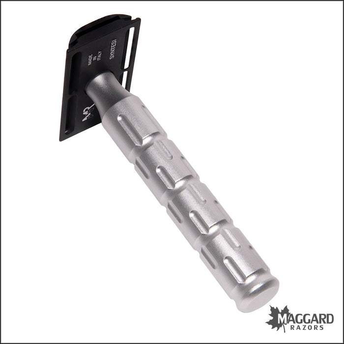 The Goodfellas' Smile Syntesi Velvet Machined Aluminum DE Safety Razor, Anodized Satin Finish
