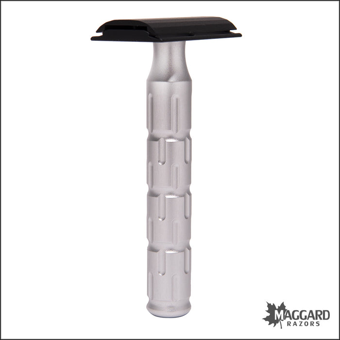 The Goodfellas' Smile Syntesi Velvet Machined Aluminum DE Safety Razor, Anodized Satin Finish