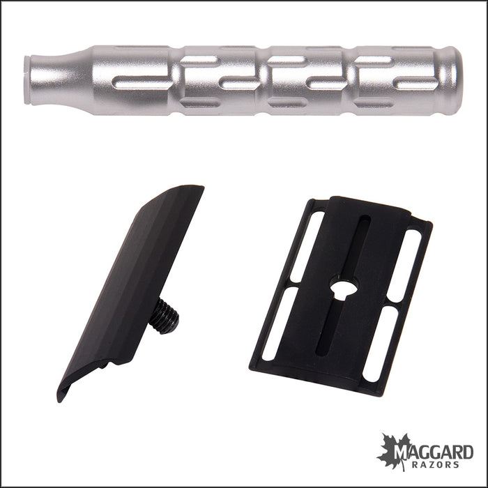 The Goodfellas' Smile Syntesi Velvet Machined Aluminum DE Safety Razor, Anodized Satin Finish