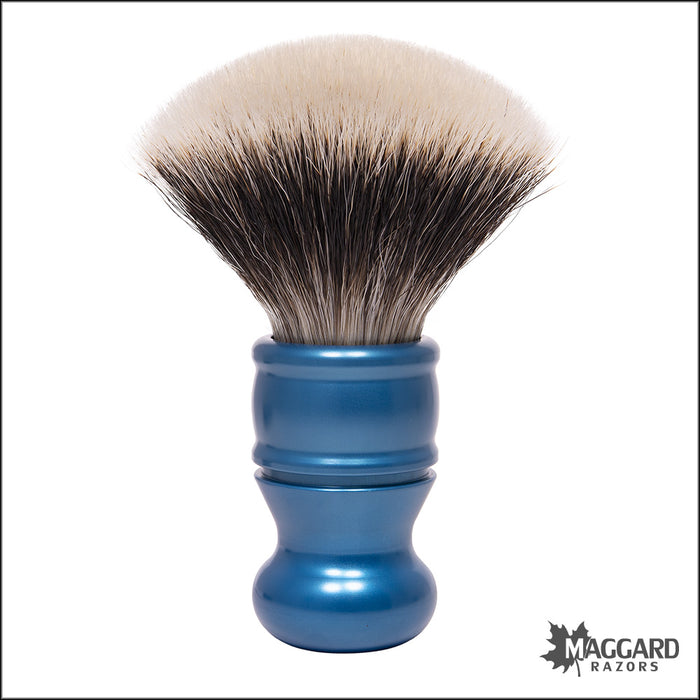 Timeless Razor TRBR Adjustable Aluminum Shaving Brush Handle, Holds 9 Different Knots, Burnt Orange Handle