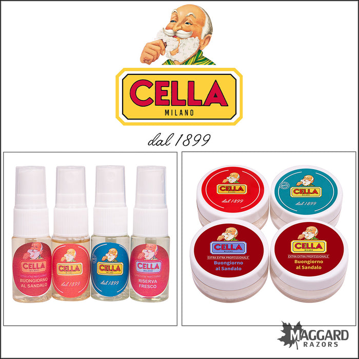 Cella Shaving Soap and Aftershave Samples