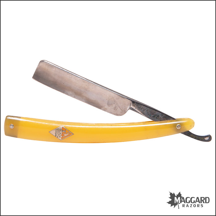 #1001 Vintage Straight Razor - S.R. Droescher - 5/8 Wedge