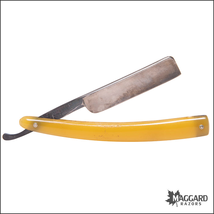 #1001 Vintage Straight Razor - S.R. Droescher - 5/8 Wedge