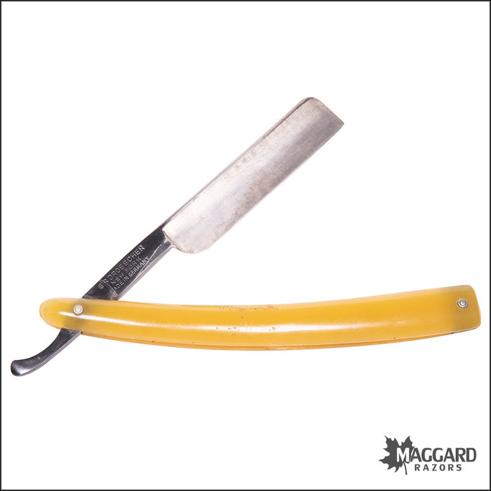 #1001 Vintage Straight Razor - S.R. Droescher - 5/8 Wedge