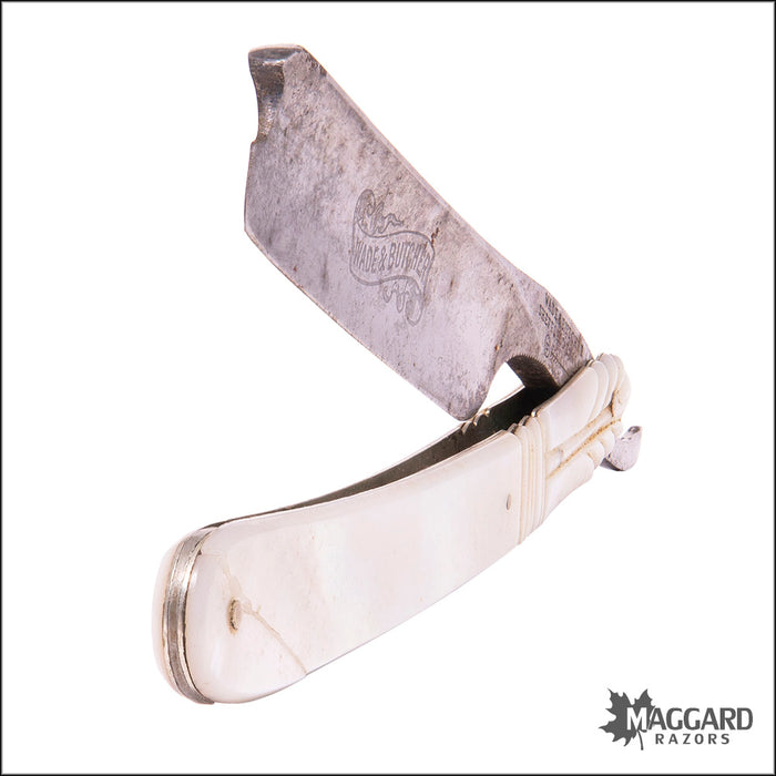 #1007 Vintage Straight Razor - Wade & Butcher, Mother of Pearl, 5/8