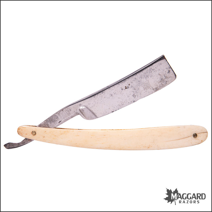 #1019 Vintage Straight Razor - Fine India Steel Razor 13/16+