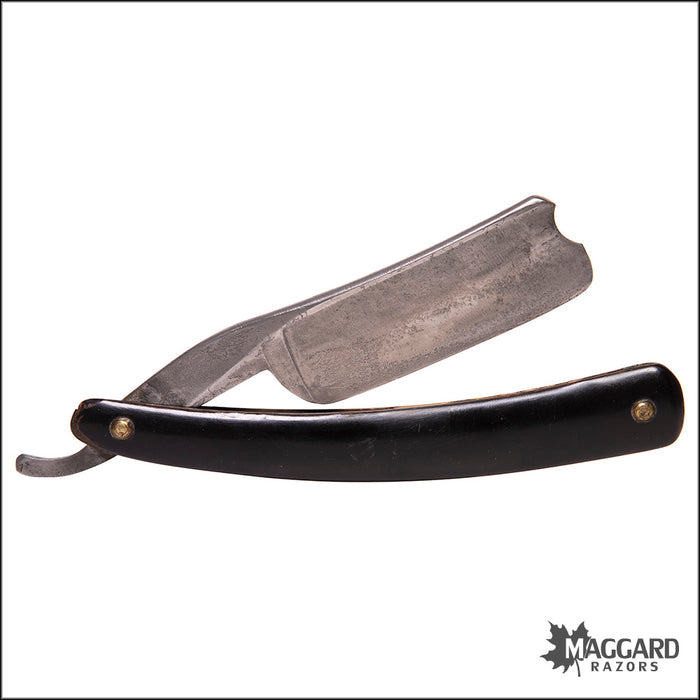 #1050 Vintage Straight Razor - Wade & Butcher For Barber's Use 17/16+