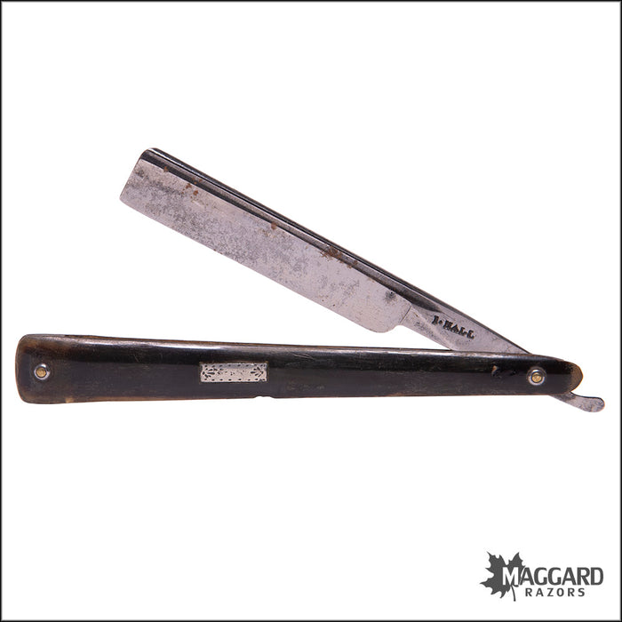 #1062 Vintage Straight Razor - I. HALL ca. 1820, 5/8+