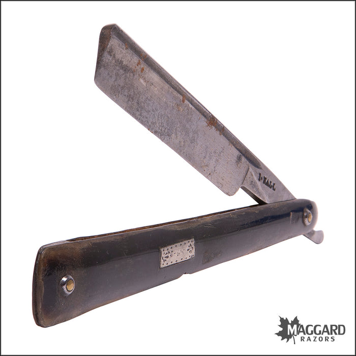#1062 Vintage Straight Razor - I. HALL ca. 1820, 5/8+