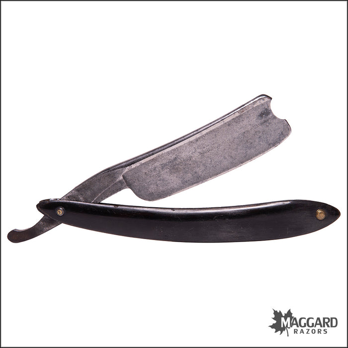 #1067 Vintage Straight Razor - Joseph Elliot Masonic 8/8+