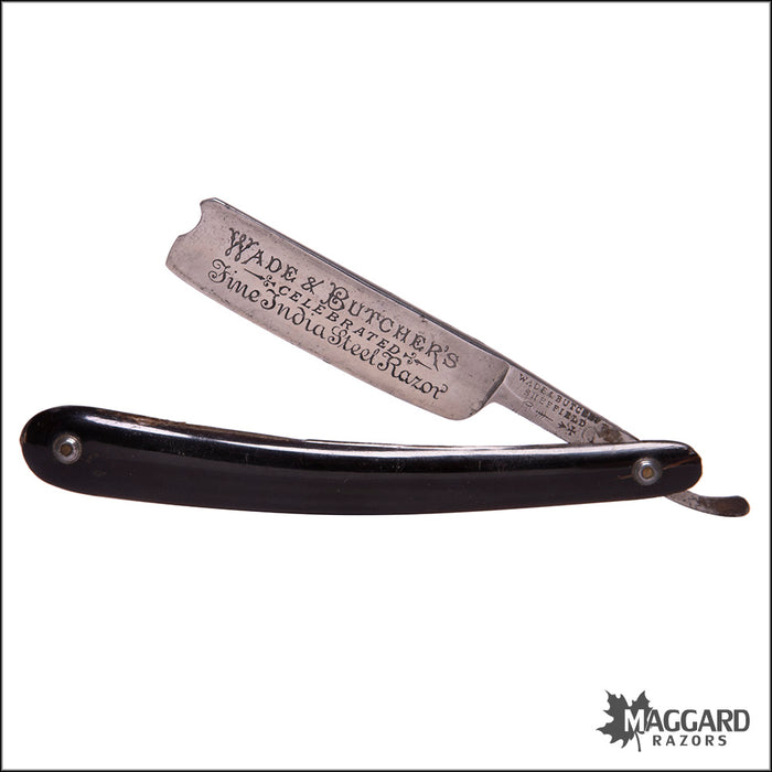 #1077 Vintage Straight Razor - Wade & Butcher, 6/8"+