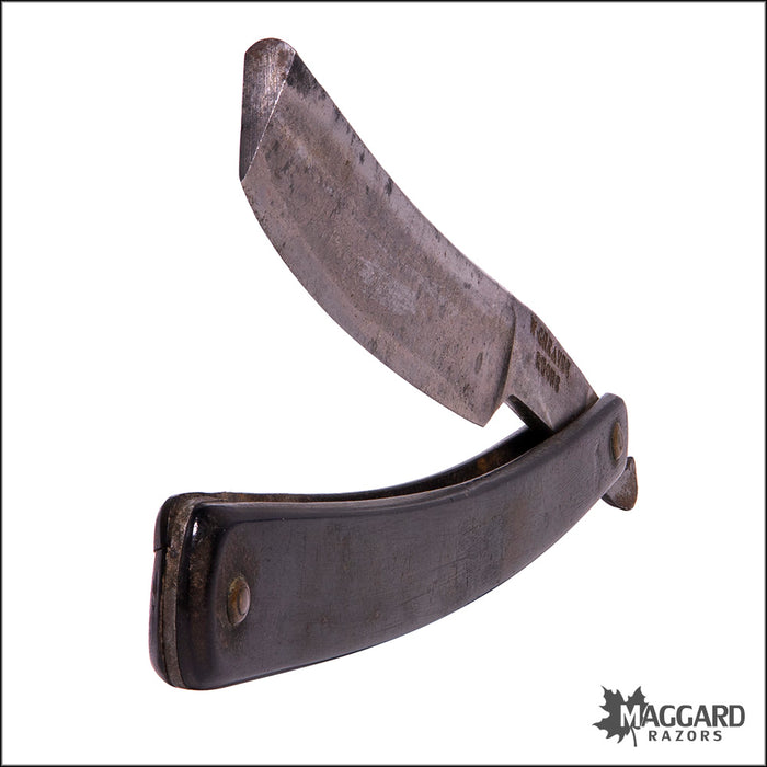#1079 Vintage Straight Razor - W GREAVES & SONS, 5/8"+